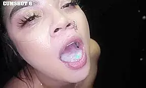 MILF Summer and Teen Maya cum swallowing