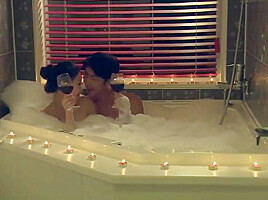 Korean Softcore Collection Romantic Korea Couple Bubble Bath